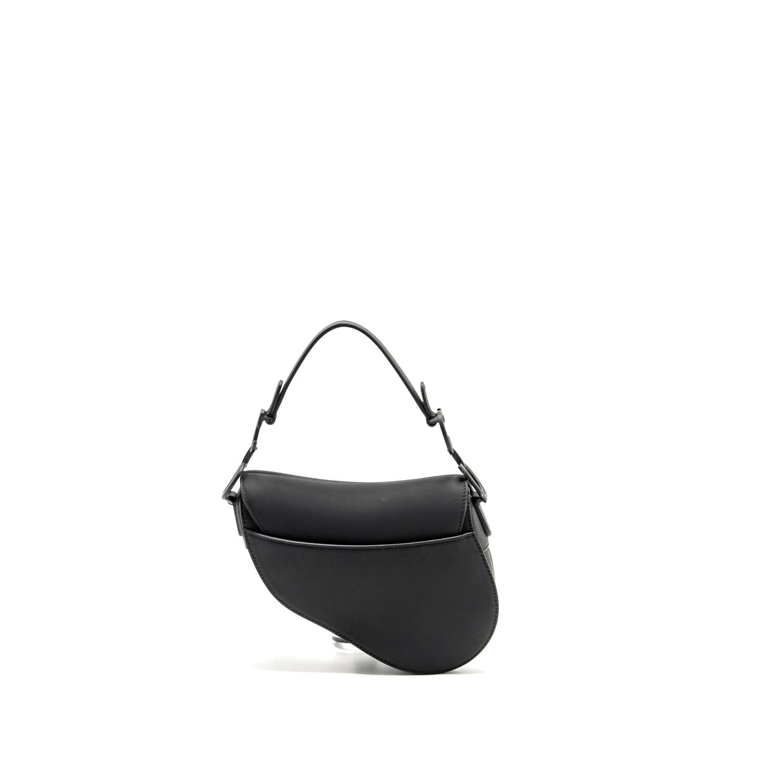 Top quality Dior Mini Saddle Bag Calfskin so black