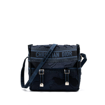 Top quality Dior Top quality Diorcamp Messenger Bag Canvas Dark Blue