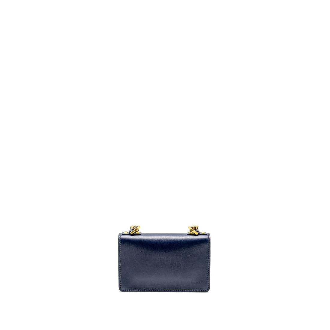 Top quality Dior Mini JATop quality Dior Chain Flap Bag Calfskin Navy Blue