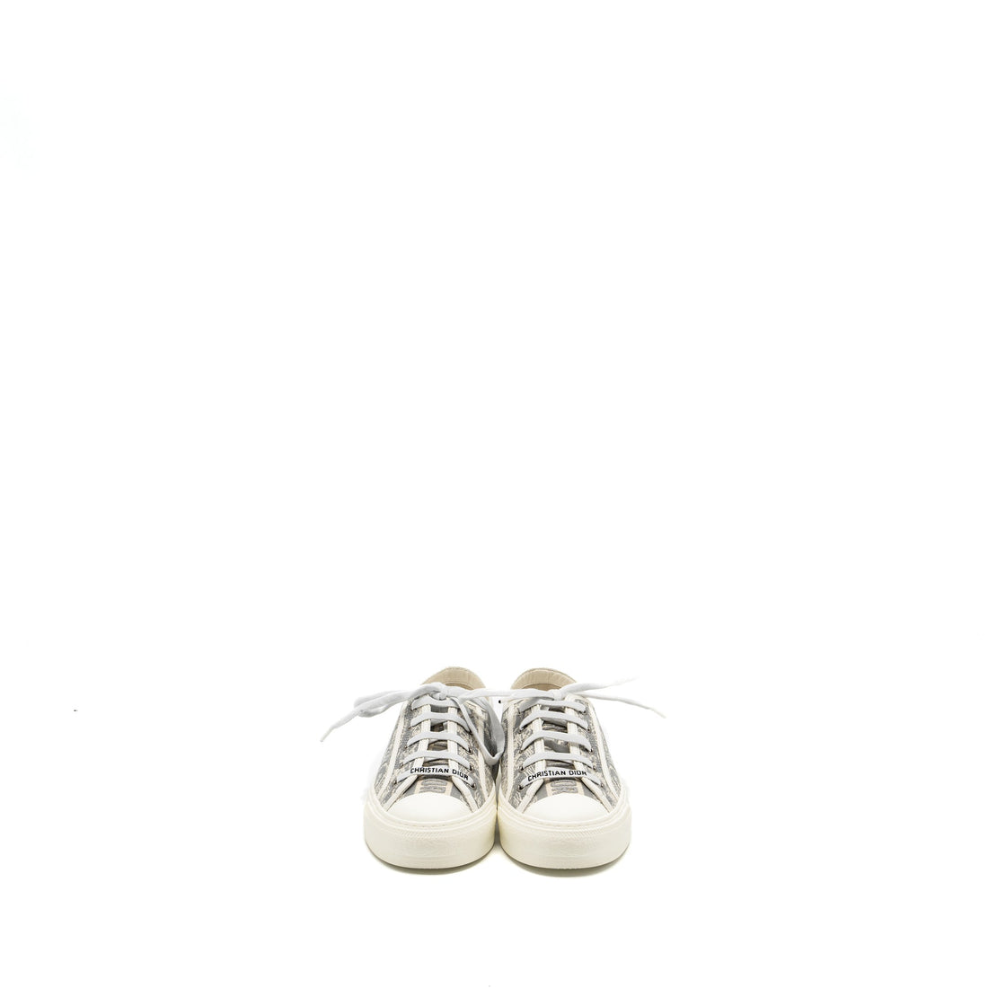 Top quality Dior size 37 walk n sneaker Toile de Jouy Embroidery grey/multicolour