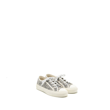 Top quality Dior size 37 walk n sneaker Toile de Jouy Embroidery grey/multicolour