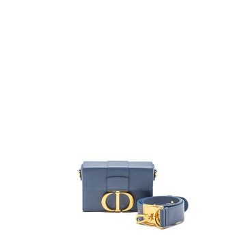 Top quality Dior 30 Montaigne Box Bag Calfskin Light Blue