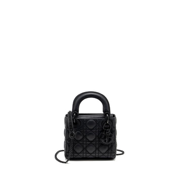 Top quality Dior Mini Lady Top quality Dior Calfskin So Black