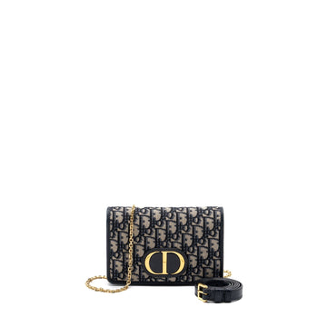 Top quality Dior 2-in-1 30 Montaigne pouch Top quality Dior oblique jacquard blue