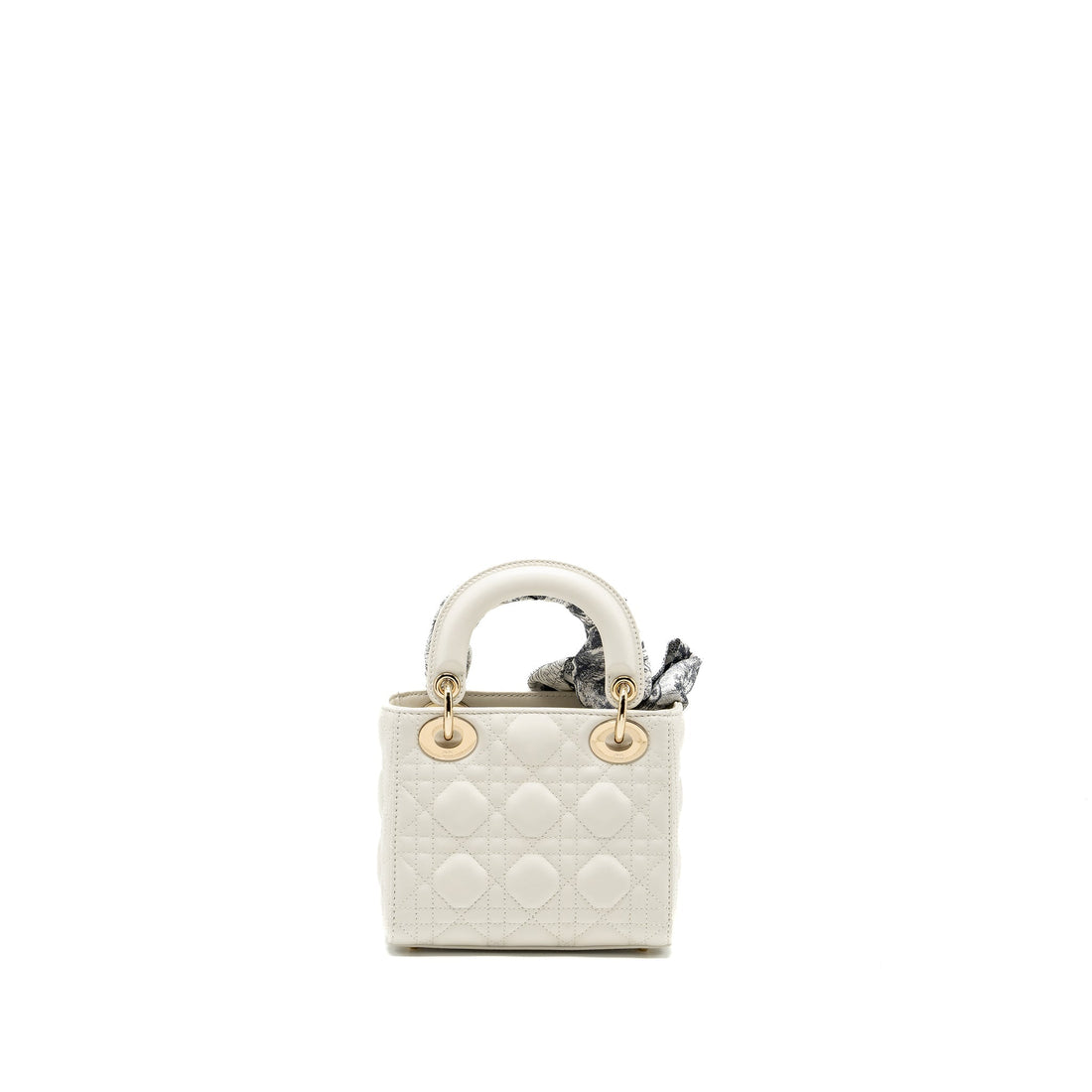 Top quality Dior Mini Lady Top quality Dior Lambskin White