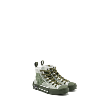 Top quality Dior Size 37 B23 Oblique High-Top Sneaker Olive/Oblique