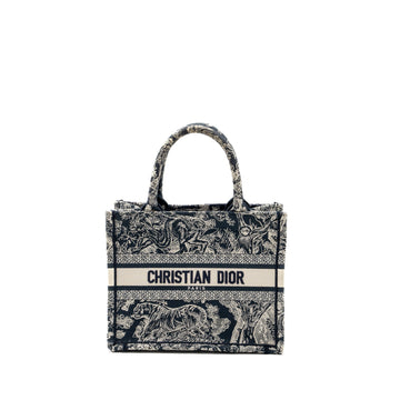 Top quality Dior Small Book Tote Blue Toile De Jouy Embroidery