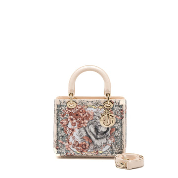 Top quality Dior Medium Lady Top quality Dior Bag Limited Edition Calfskin Pink/Multicolour