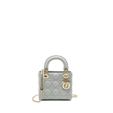 Top quality Dior Mini Lady Top quality Dior Lambskin Light Blue