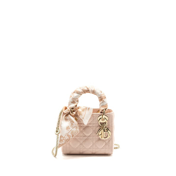 Top quality Dior Mini Lady Top quality Dior Lambskin Powder Pink