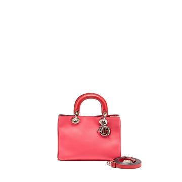 Top quality Dior Mini Top quality Diorissimo Tote Bag Calfskin Dark Pink/Light Pink