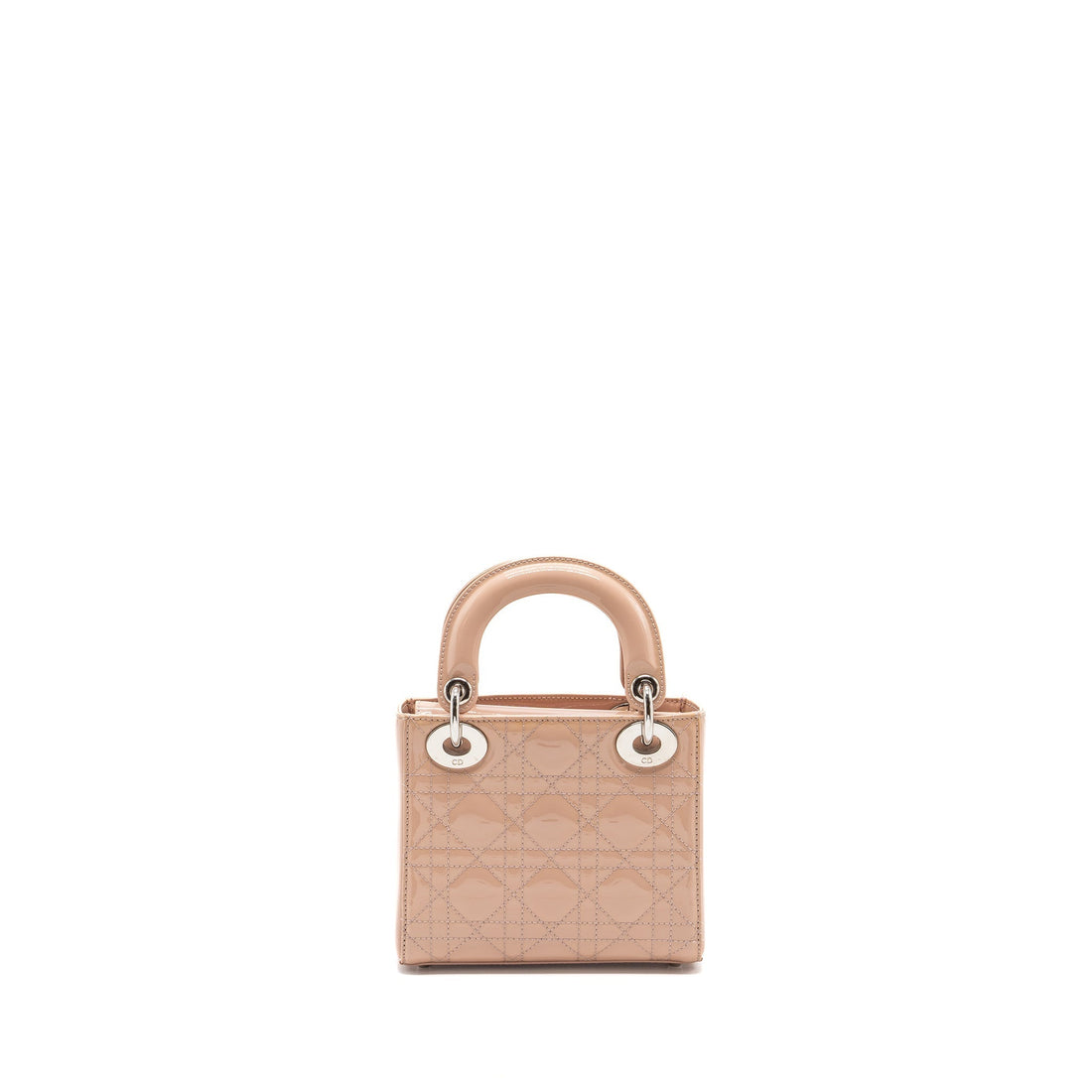 Top quality Dior Mini Lady Top quality Dior Patent Leather Light Pink