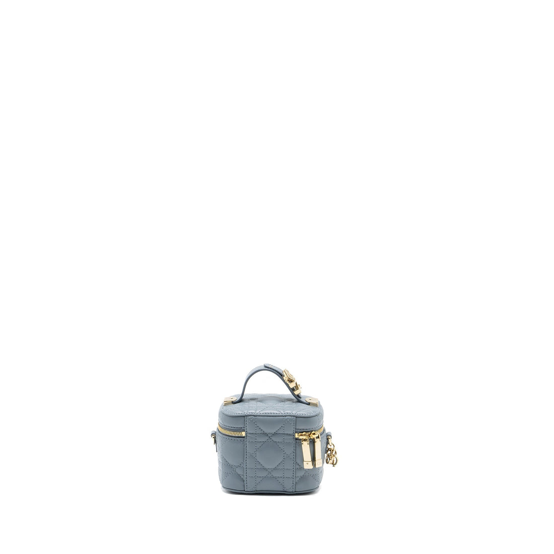 Top quality Dior Micro Lady Top quality Dior Vanity Case Lambskin Light Grey