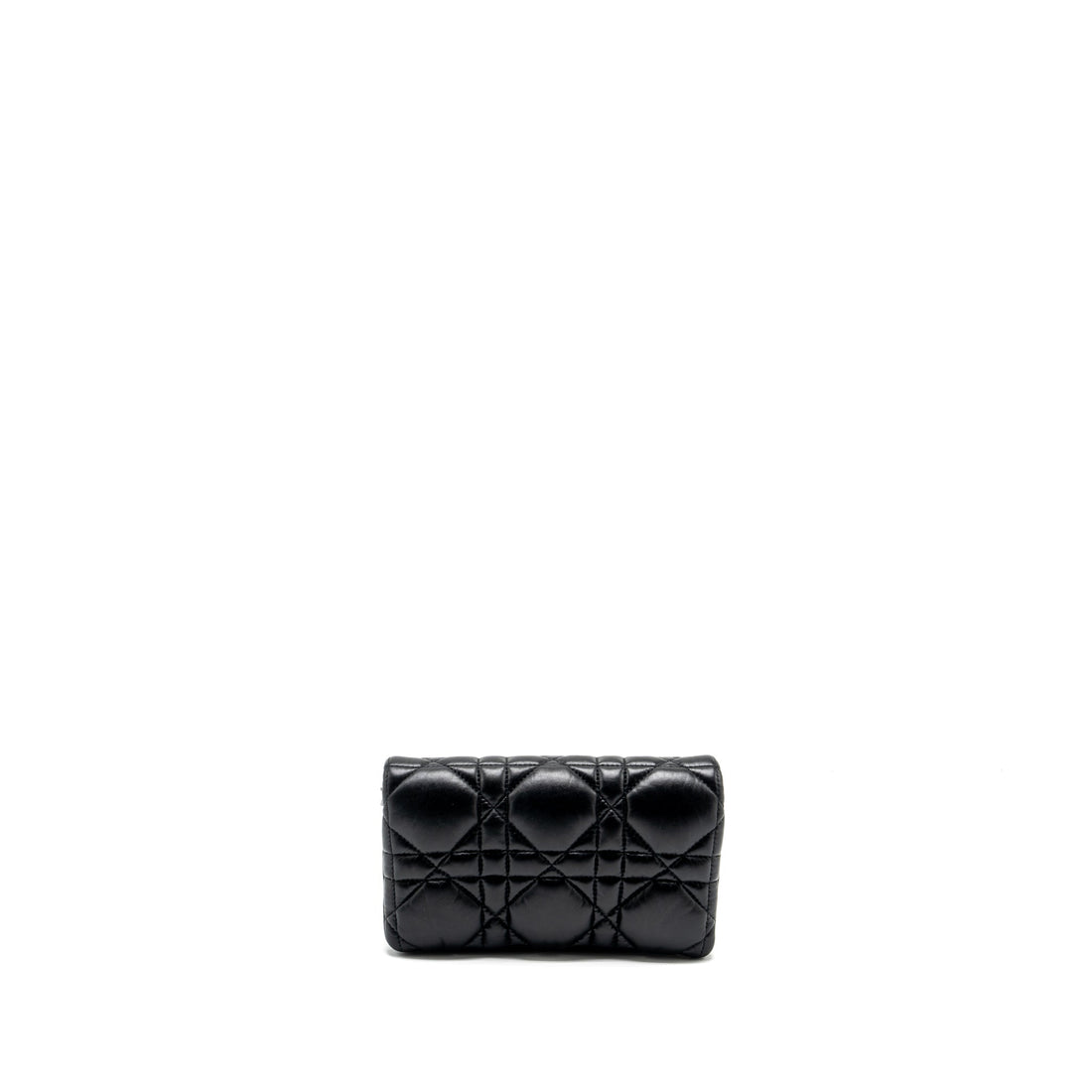 Top quality Dior Mini Caro Flap Bag Calfskin Black with Black Hardware