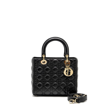 Top quality Dior Medium Lady Top quality Dior Lambskin Black