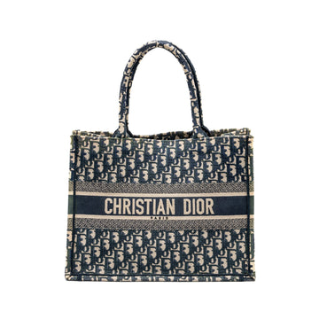 Top quality Dior Medium Book Tote Top quality Dior Oblique Embroidery blue