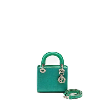 Top quality Dior Mini Lady Top quality Dior Lizard Green Crystal