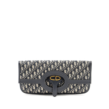 Top quality Dior Folder Clutch Blue Top quality Dior Oblique Canvas/Leather