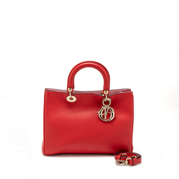 Top quality Dior Top quality Diorissimo Bag Calfskin Red/ Pink