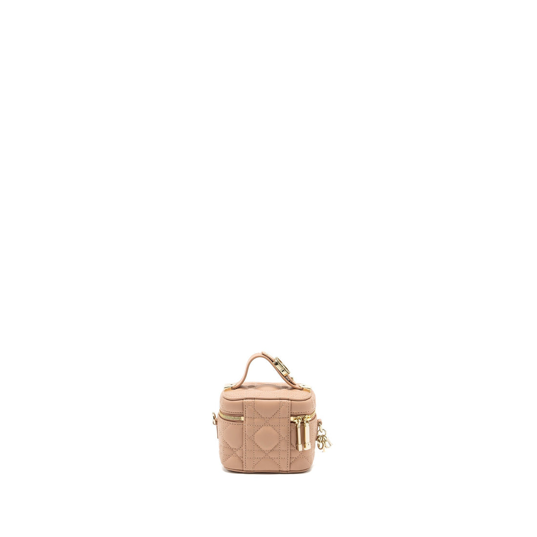 Top quality Dior Micro Lady Top quality Dior Vanity Case lambskin dark beige