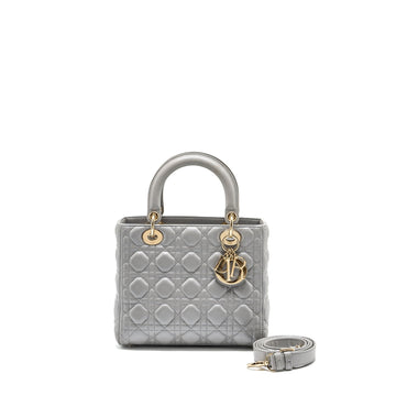 Top quality Dior Medium Lady Top quality Dior Lambskin Grey