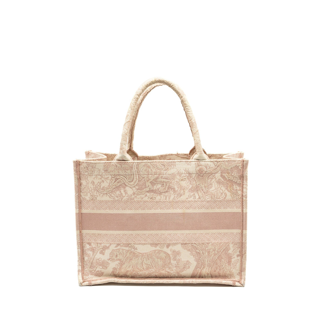 Top quality Dior medium book tote pink toile de jouy embroidery