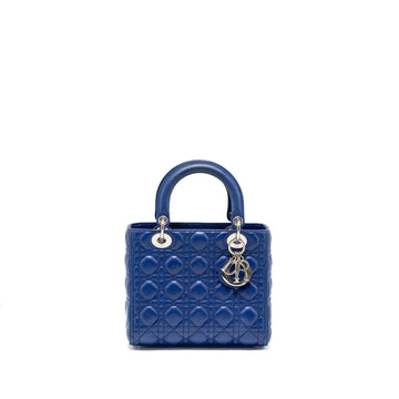 Top quality Dior Medium Lady Top quality Dior Lambskin Blue