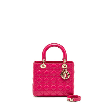 Top quality Dior Medium Lady Top quality Dior Lambskin Pink