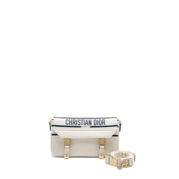 Top quality Dior Small Top quality Diorcamp Bag Calfskin White