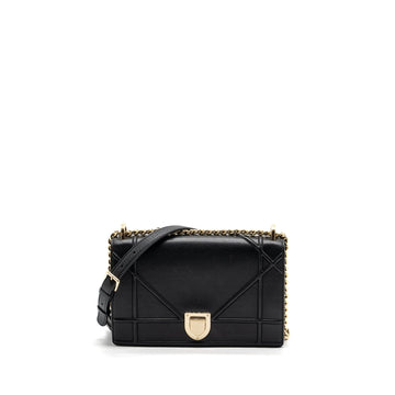 Top quality Dior Top quality Diorama Bag Calfskin Black