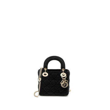 Top quality Dior Mini Lady Top quality Dior Velvet Black