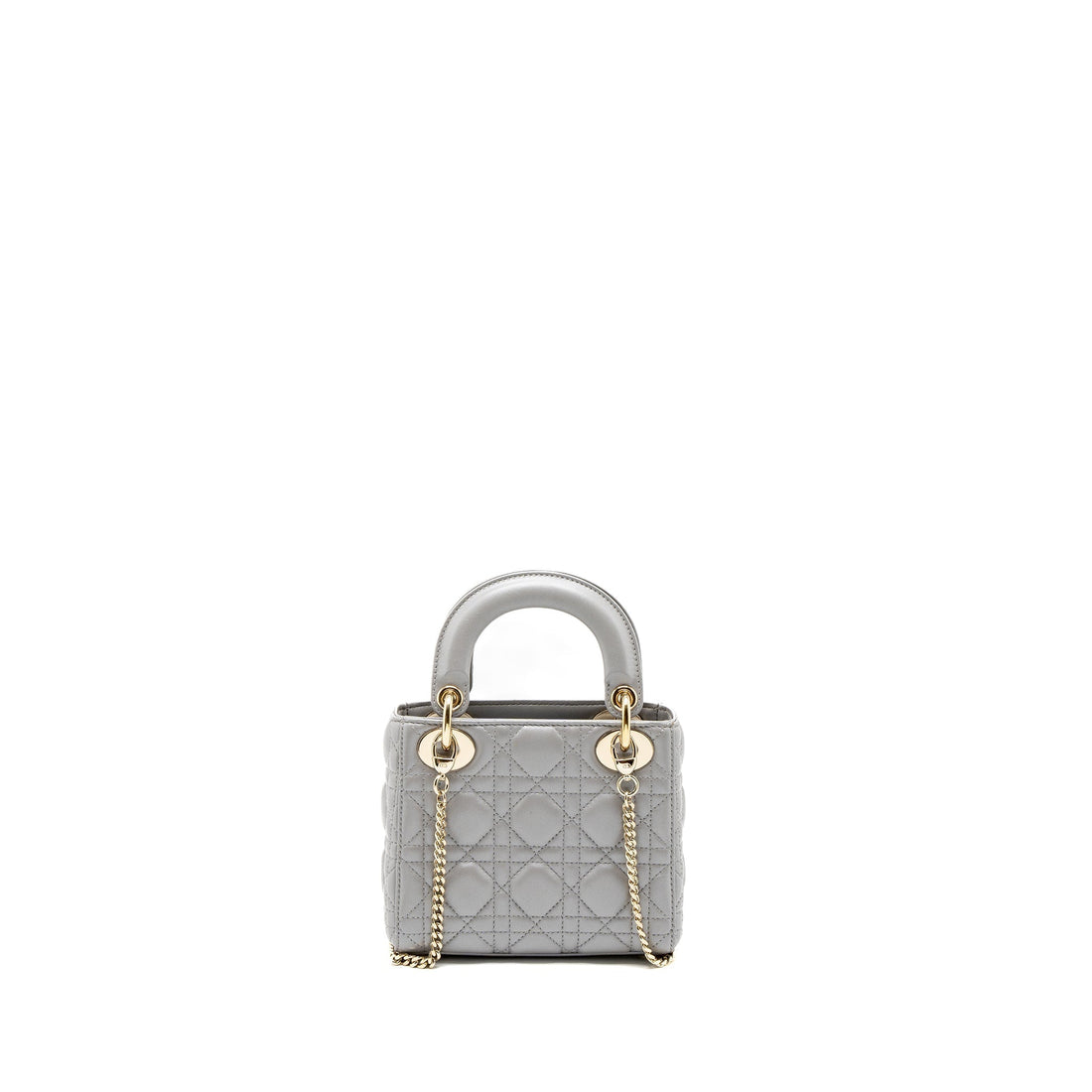 Top quality Dior Mini Lady Top quality Dior Lambskin Grey