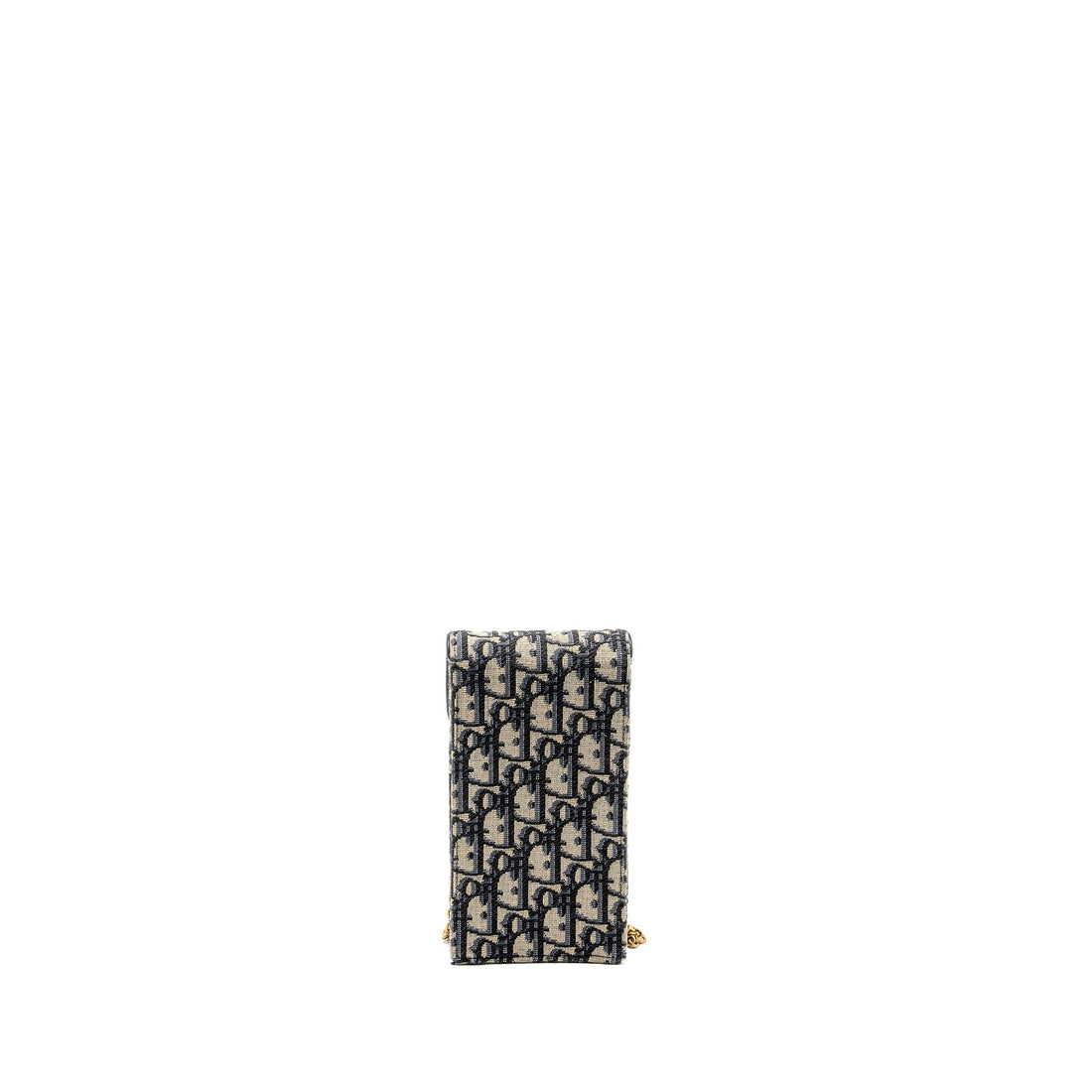 Top quality Dior Saddle Phone Pouch Blue Oblique Jacquard
