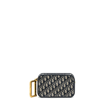 Top quality Dior Oblique Top quality Diorquake Clutch Canvas Blue