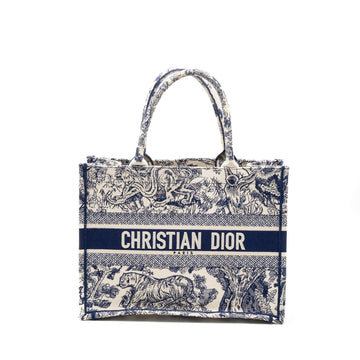 Top quality Dior Medium Book Tote Blue Toile de Jouy Embroidery