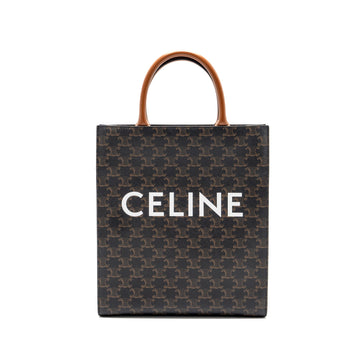 Celine Vertical Cabas Triomphe Canvas GHW