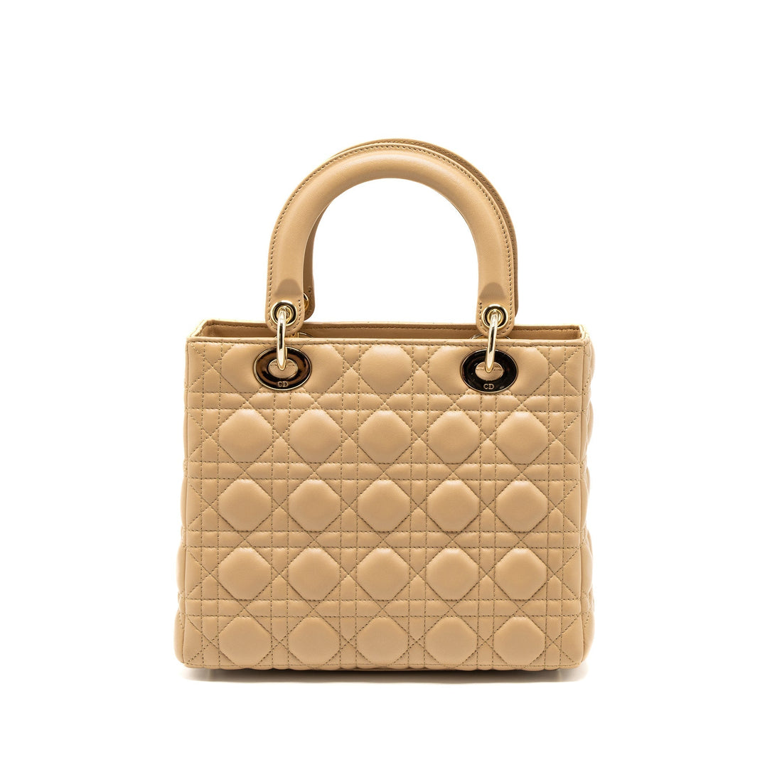 Top quality Dior Medium Lady Top quality Dior Lambskin Beige