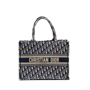 Top quality Dior Medium Book Tote Top quality Dior Oblique Embroidery Blue