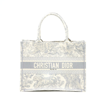Top quality Dior Medium Book Tote Grey Toile De Jouy Embroidery