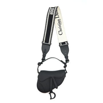 Top quality Dior Mini Saddle Calfskin So Black With An Extra Shoulder Strap