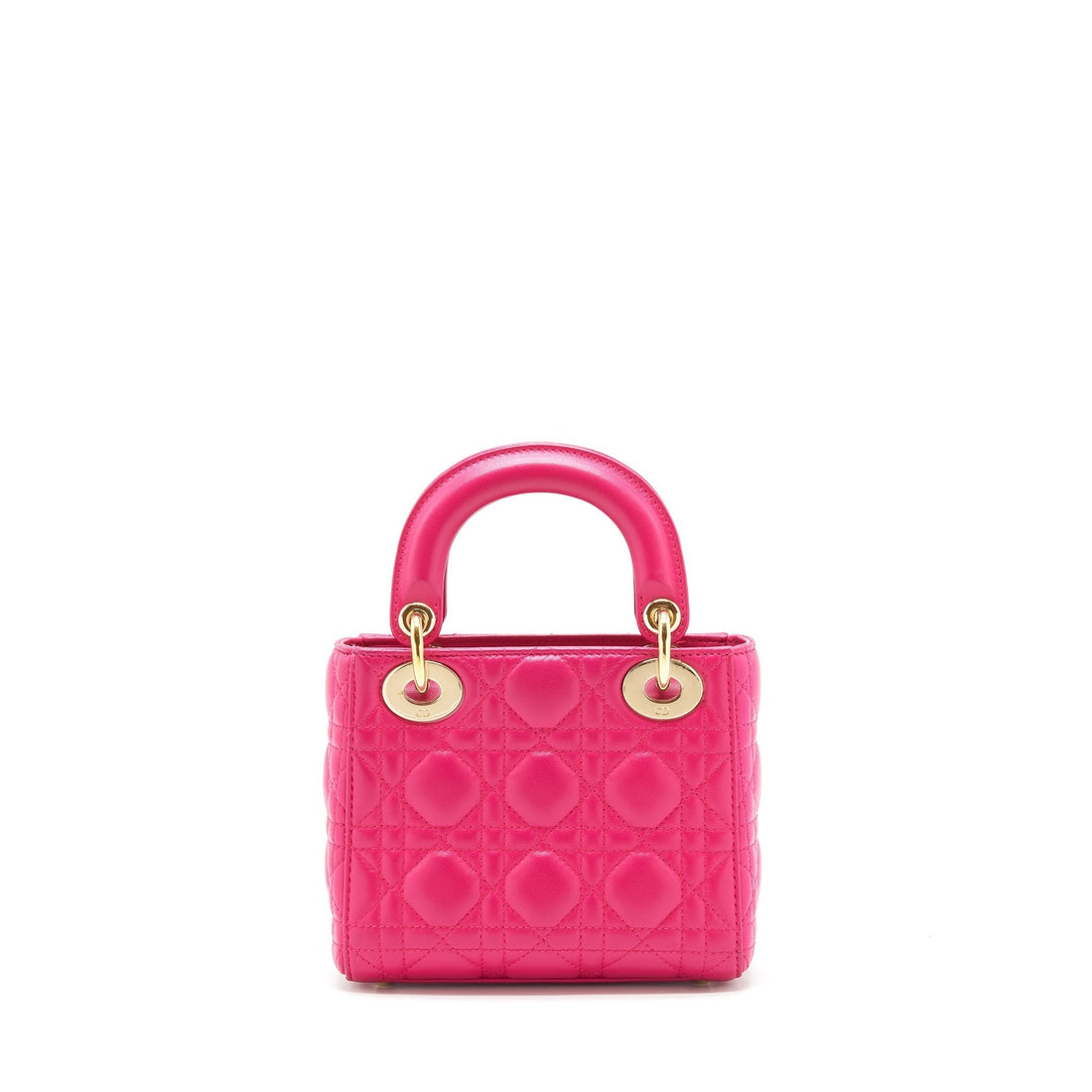 Top quality Dior mini lady Top quality Dior bag lambskin pink