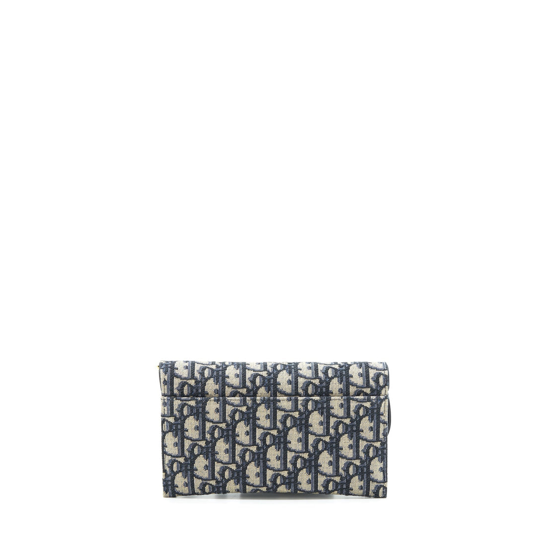 Top quality Dior Saddle Wallet On Chain Blue Oblique Jacquard
