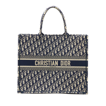 Top quality Dior Large Book Tote Blue Blue Oblique Jacquard