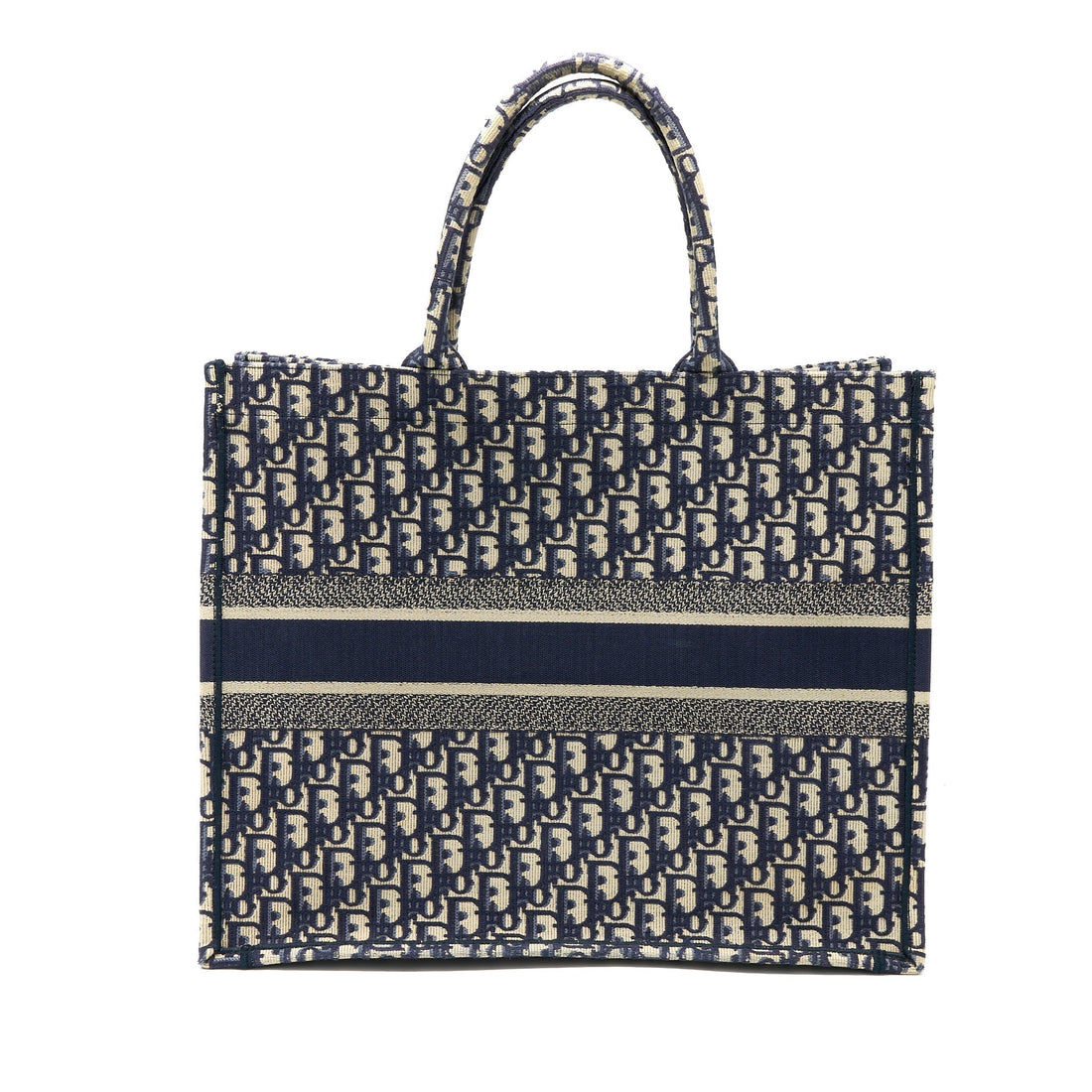 Top quality Dior Large Book Tote Blue Blue Oblique Jacquard
