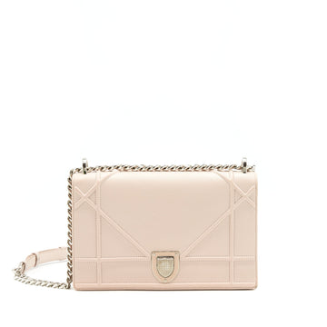 Top quality Dior Medium Top quality Diorama bag Grained Calfskin beige