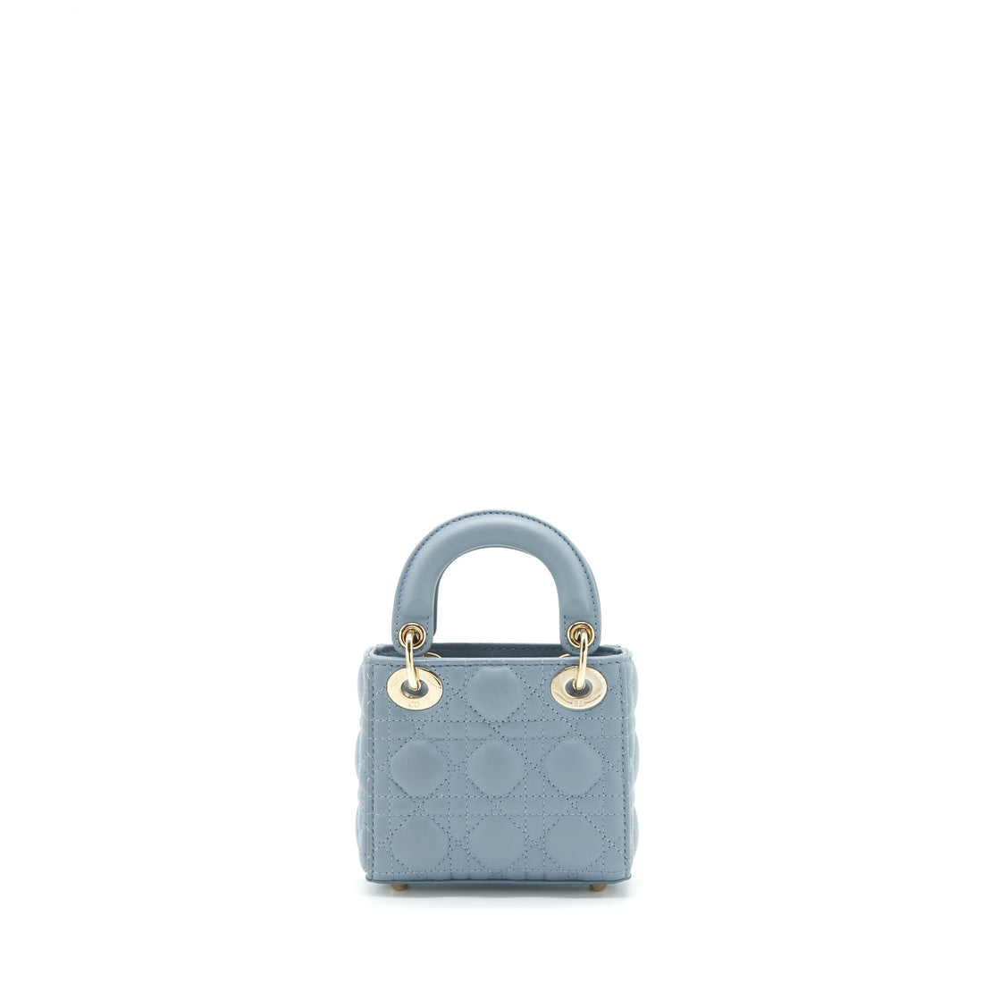 Top quality Dior Micro Lady Top quality Dior Bag Cannage Lambskin Cloud Blue