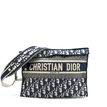 Top quality Dior Crossbody Messenger Bag Blue Oblique Canvas