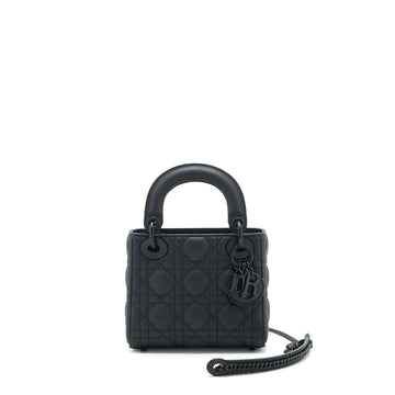 Top quality Dior mini Lady Top quality Dior Calfskin so black