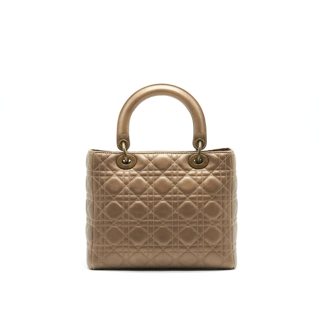 Top quality Dior Lady Top quality Dior medium in Bronze with Bronze Hardware