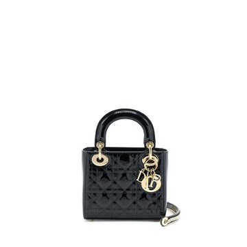 Top quality Dior Mini Lady Top quality Dior Patent Black